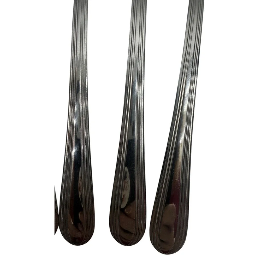 SILCO Stainless Steel Flatware‎ Set 21 Pc Forks Knives Spoons Commercial Grade